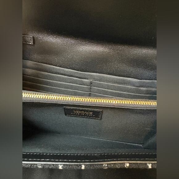 Versace Medusa Black and White Checkered Women's Bag NWT - Picture 7 of 8